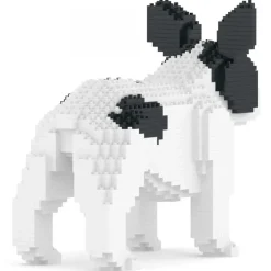 Jekca - French Bulldog 02-M04 - Big - Lego - Sculpture - Construction - 4D - Brick Animals - Toys - Avvenice