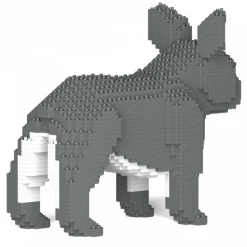 Jekca - French Bulldog 02-M05 - Big - Lego - Sculpture - Construction - 4D - Brick Animals - Toys - Avvenice