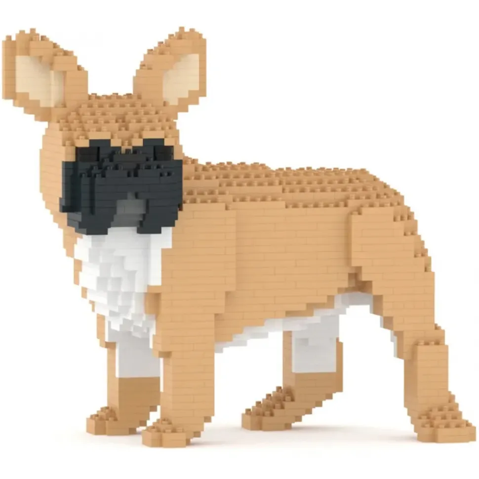Jekca - French Bulldog 03-M01 - Big - Lego - Sculpture - Construction - 4D - Brick Animals - Toys - Avvenice
