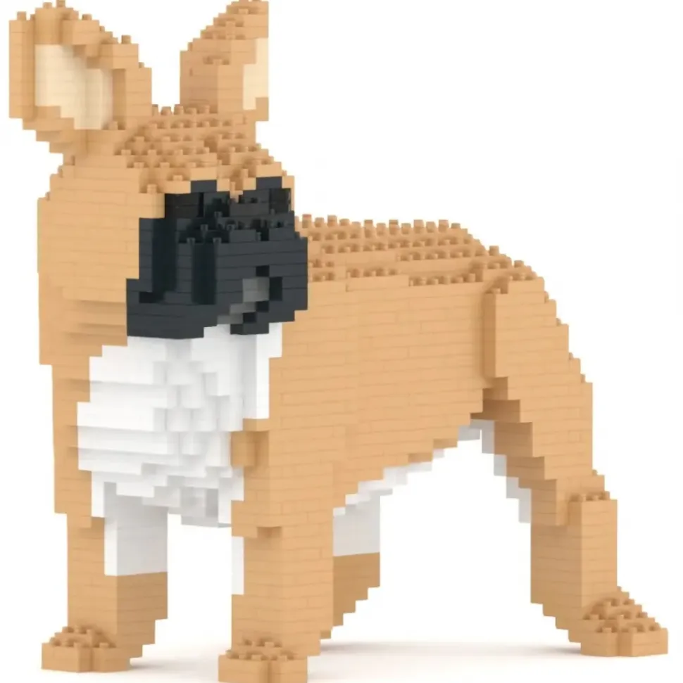 Jekca - French Bulldog 03-M01 - Big - Lego - Sculpture - Construction - 4D - Brick Animals - Toys - Avvenice
