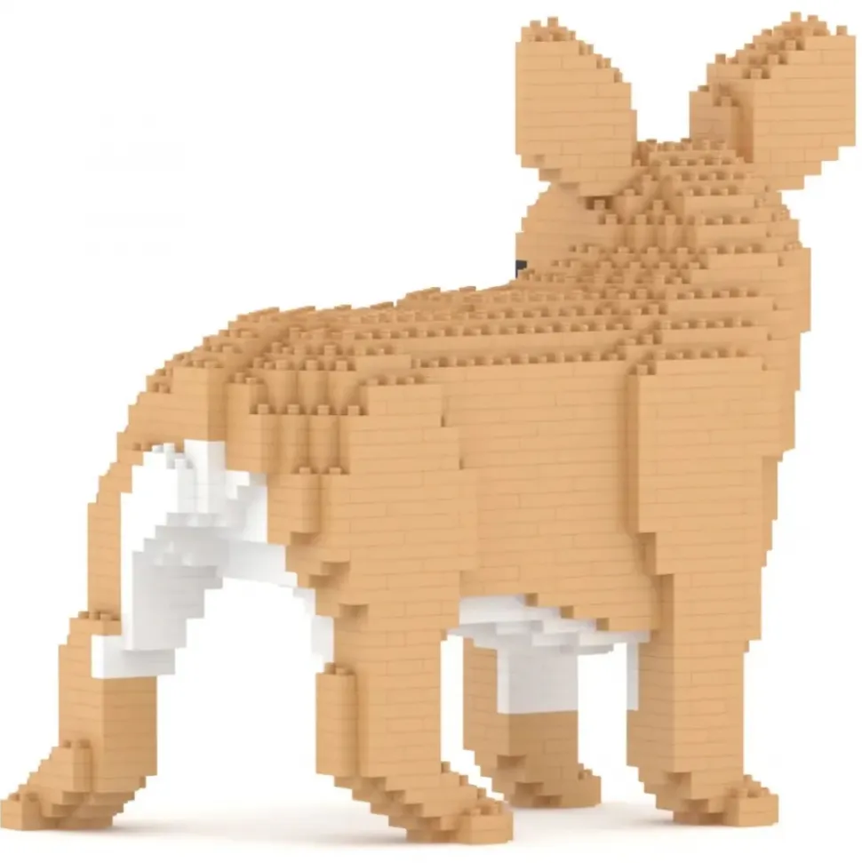 Jekca - French Bulldog 03-M01 - Big - Lego - Sculpture - Construction - 4D - Brick Animals - Toys - Avvenice