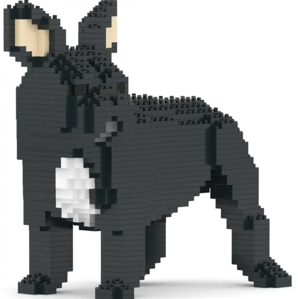 Jekca - French Bulldog 03-M03 - Big - Lego - Sculpture - Construction - 4D - Brick Animals - Toys - Avvenice