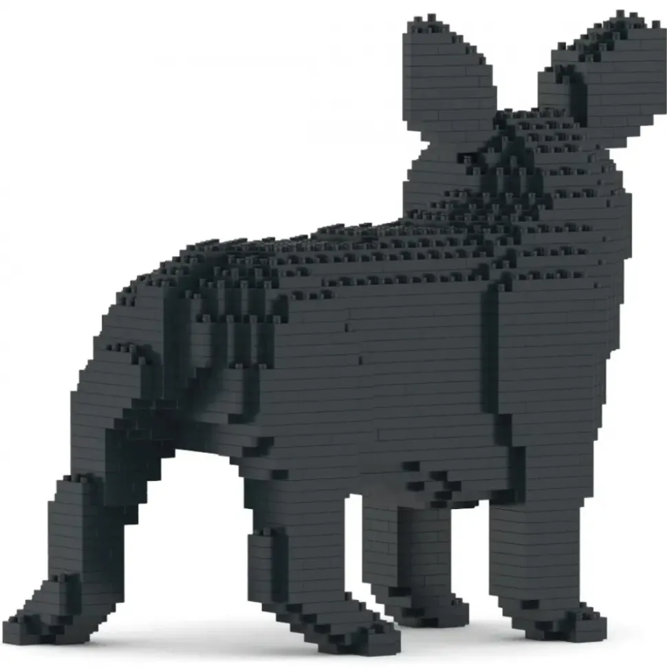 Jekca - French Bulldog 03-M03 - Big - Lego - Sculpture - Construction - 4D - Brick Animals - Toys - Avvenice