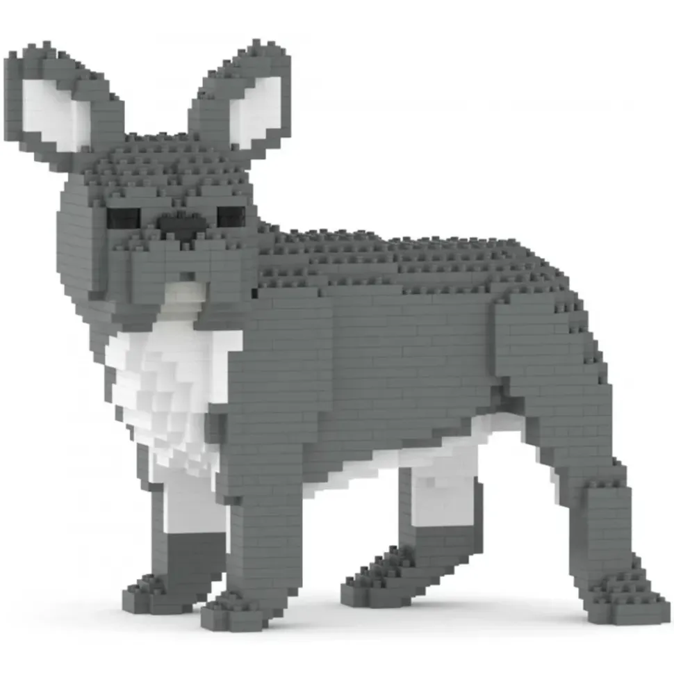 Jekca - French Bulldog 03-M05 - Big - Lego - Sculpture - Construction - 4D - Brick Animals - Toys - Avvenice