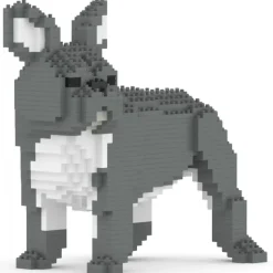 Jekca - French Bulldog 03-M05 - Big - Lego - Sculpture - Construction - 4D - Brick Animals - Toys - Avvenice