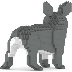 Jekca - French Bulldog 03-M05 - Big - Lego - Sculpture - Construction - 4D - Brick Animals - Toys - Avvenice