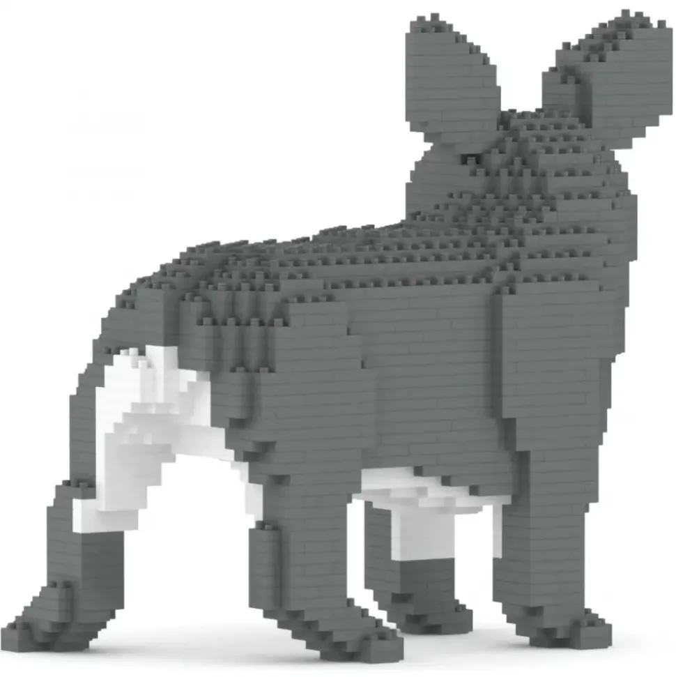 Jekca - French Bulldog 03-M05 - Big - Lego - Sculpture - Construction - 4D - Brick Animals - Toys - Avvenice
