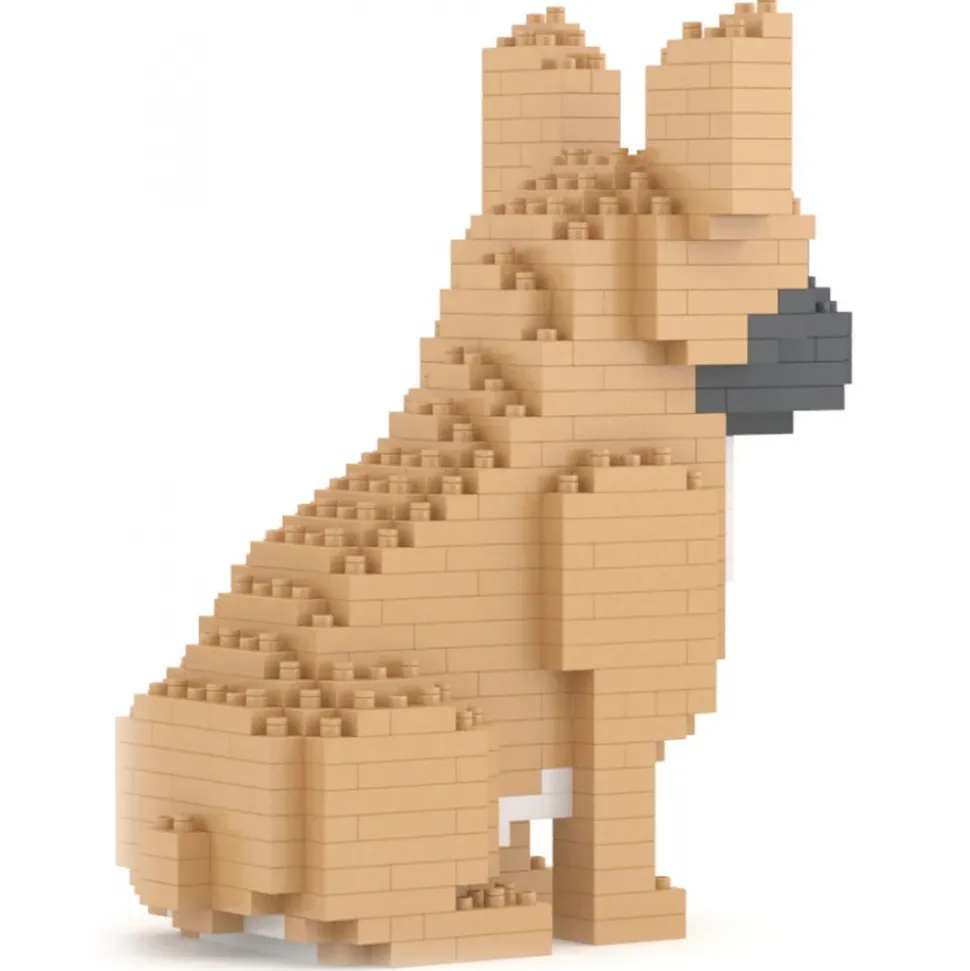 Jekca - French Bulldog Mini 01 - Lego - Sculpture - Construction - 4D - Brick Animals - Toys - Avvenice