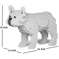Jekca - French Bulldog 01S-M05 - Lego - Sculpture - Construction - 4D - Brick Animals - Toys - Avvenice