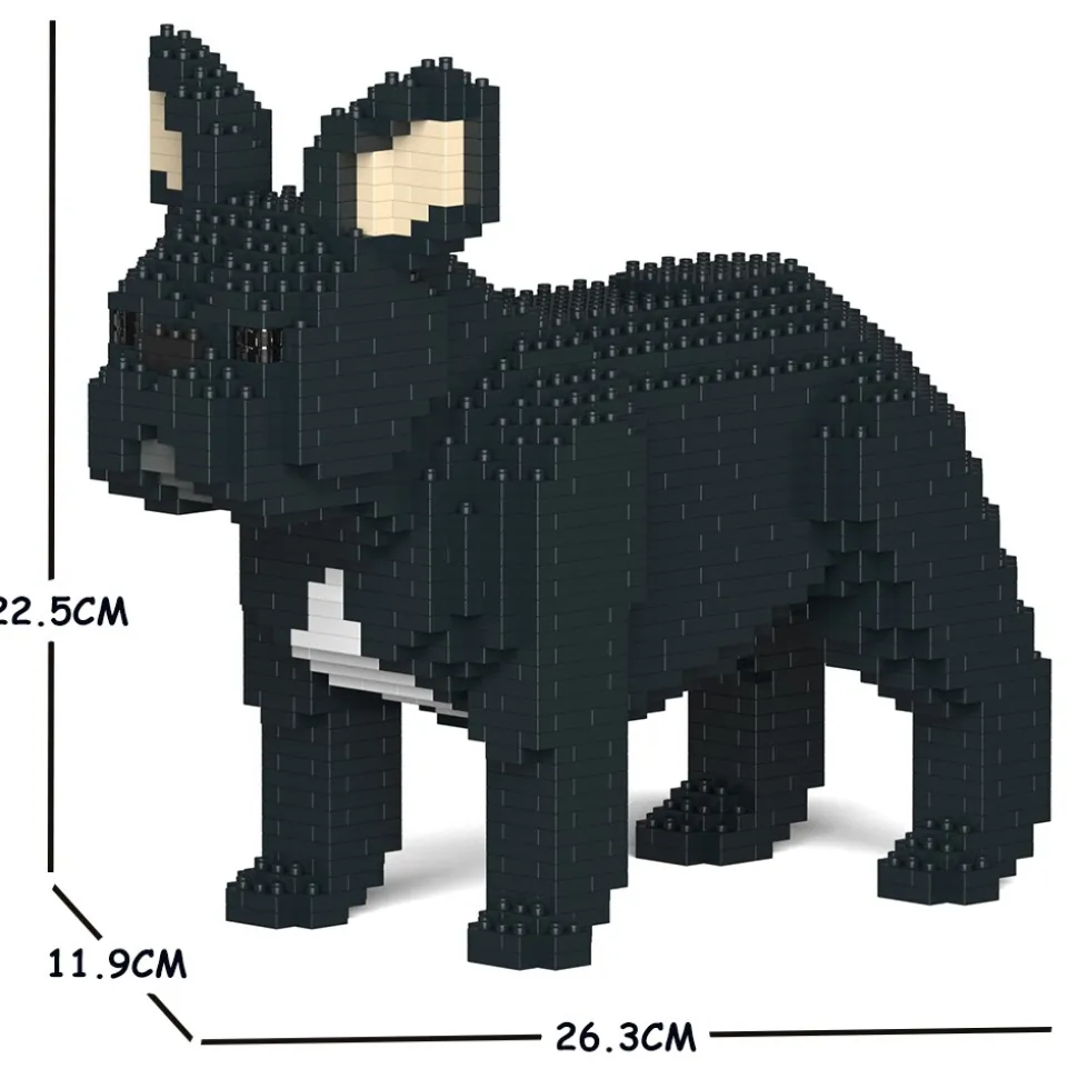Jekca - French Bulldog 02S-M03 - Lego - Sculpture - Construction - 4D - Brick Animals - Toys - Avvenice