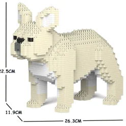 Jekca - French Bulldog 02S-M02 - Lego - Sculpture - Construction - 4D - Brick Animals - Toys - Avvenice