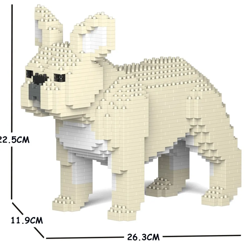 Jekca - French Bulldog 02S-M02 - Lego - Sculpture - Construction - 4D - Brick Animals - Toys - Avvenice