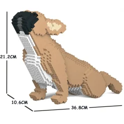 Jekca - French Bulldog 05S-M01 - Lego - Sculpture - Construction - 4D - Brick Animals - Toys - Avvenice