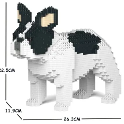 Jekca - French Bulldog 02S-M04 - Lego - Sculpture - Construction - 4D - Brick Animals - Toys - Avvenice