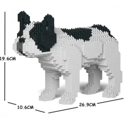 Jekca - French Bulldog 01S-M04 - Lego - Sculpture - Construction - 4D - Brick Animals - Toys - Avvenice