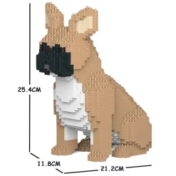 Jekca - French Bulldog 04S-M01 - Lego - Sculpture - Construction - 4D - Brick Animals - Toys - Avvenice