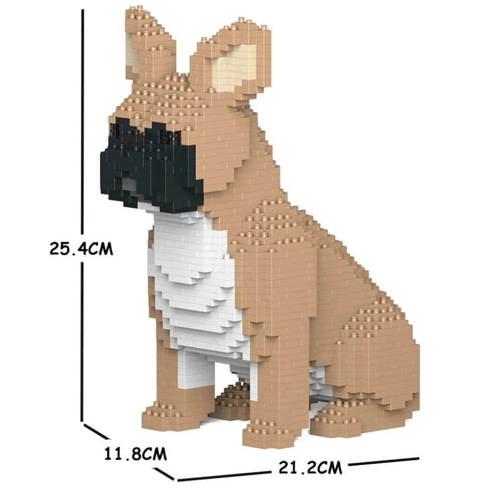 Jekca - French Bulldog 04S-M01 - Lego - Sculpture - Construction - 4D - Brick Animals - Toys - Avvenice