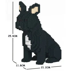 Jekca - French Bulldog 04S-M03 - Lego - Sculpture - Construction - 4D - Brick Animals - Toys - Avvenice