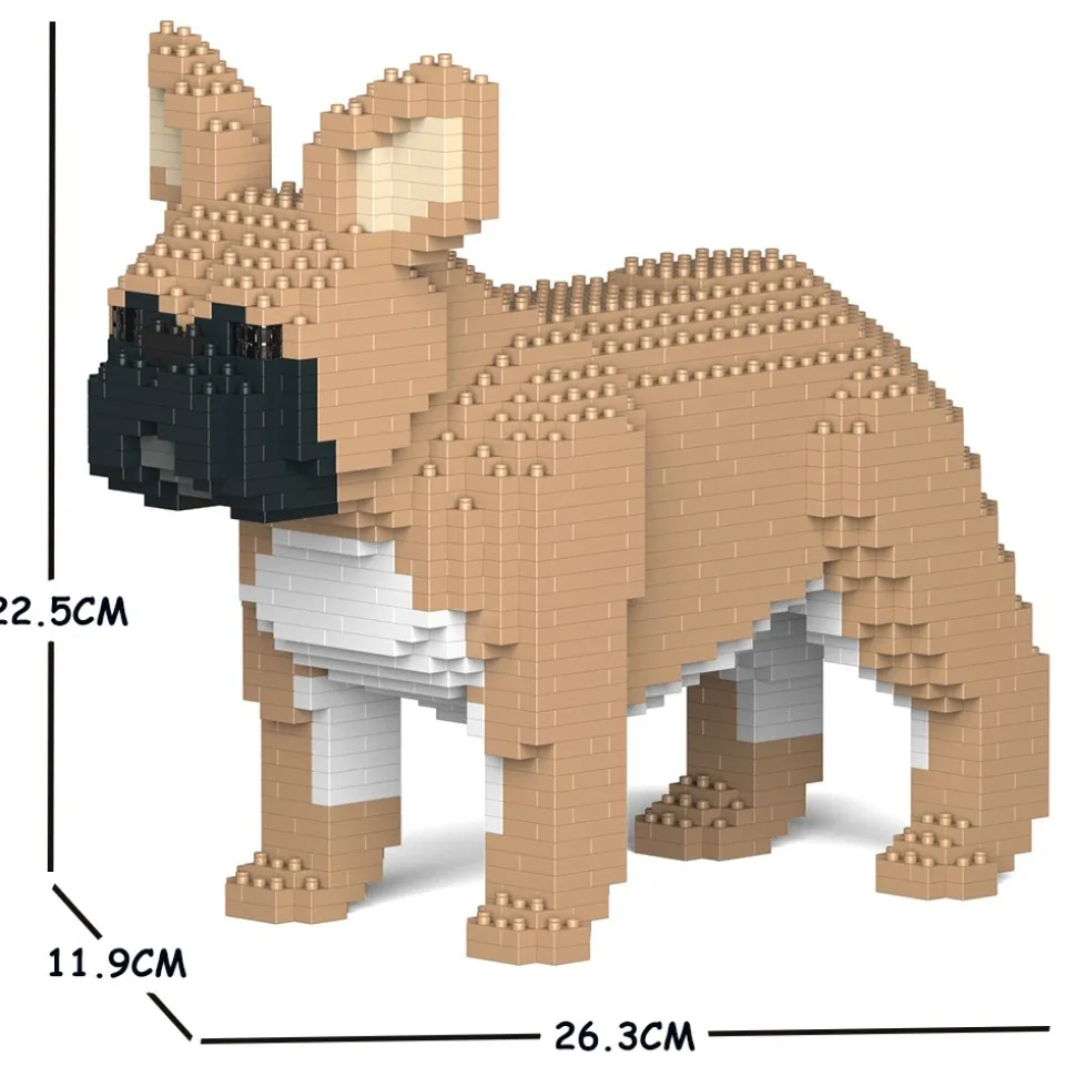 Jekca - French Bulldog 02S-M01 - Lego - Sculpture - Construction - 4D - Brick Animals - Toys - Avvenice