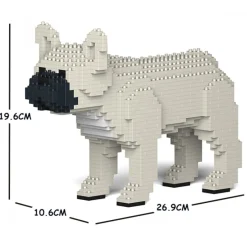 Jekca - French Bulldog 01S-M06 - Lego - Sculpture - Construction - 4D - Brick Animals - Toys - Avvenice