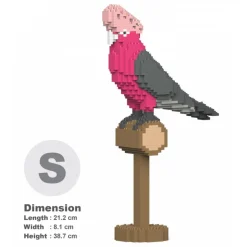 Jekca - Galah 01S - Lego - Sculpture - Construction - 4D - Brick Animals - Toys - Avvenice