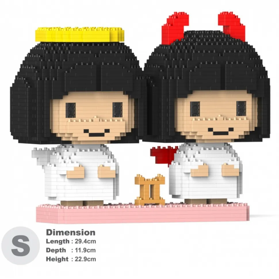 Jekca - Gemini 01S - Lego - Sculpture - Construction - 4D - Brick Animals - Toys - Avvenice