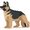 Jekca - German Shepherd 02 - Lego - Sculpture - Construction - 4D - Brick Animals - Toys - Avvenice