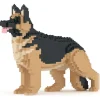 Jekca - German Shepherd 02 - Big - Lego - Sculpture - Construction - 4D - Brick Animals - Toys - Avvenice