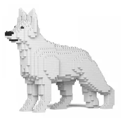Jekca - German Shepherd 01S-M02 - Lego - Sculpture - Construction - 4D - Brick Animals - Toys - Avvenice