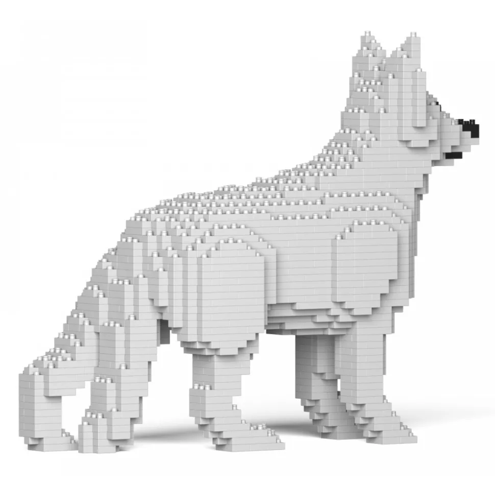 Jekca - German Shepherd 01S-M02 - Lego - Sculpture - Construction - 4D - Brick Animals - Toys - Avvenice