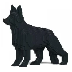 Jekca - German Shepherd 01S-M03 - Lego - Sculpture - Construction - 4D - Brick Animals - Toys - Avvenice