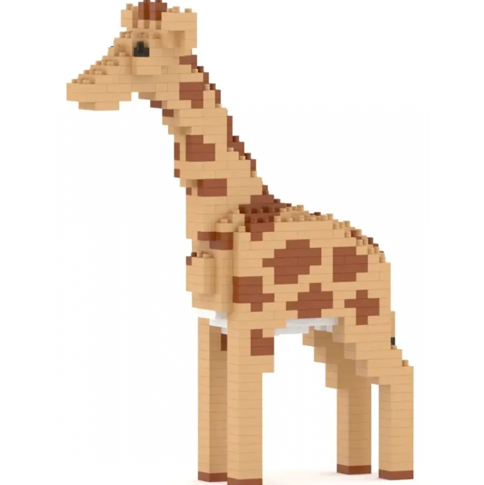 Jekca - Giraffe 02 - Big - Lego - Sculpture - Construction - 4D - Brick Animals - Toys - Avvenice