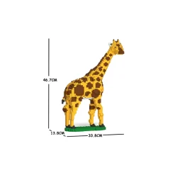 Jekca - Giraffe - Mammal - 01S - Lego - Sculpture - Construction - 4D - Brick Animals - Toys - Avvenice