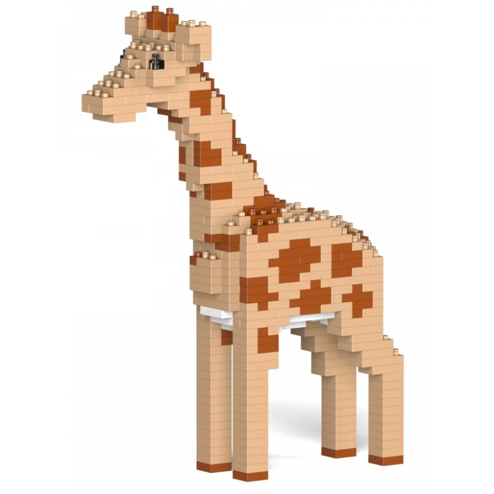 Jekca - Giraffe 02S - Lego - Sculpture - Construction - 4D - Brick Animals - Toys - Avvenice