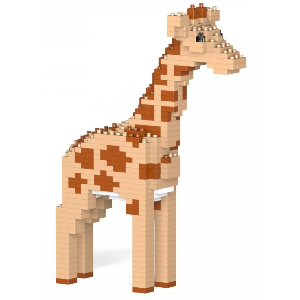Jekca - Giraffe 02S - Lego - Sculpture - Construction - 4D - Brick Animals - Toys - Avvenice