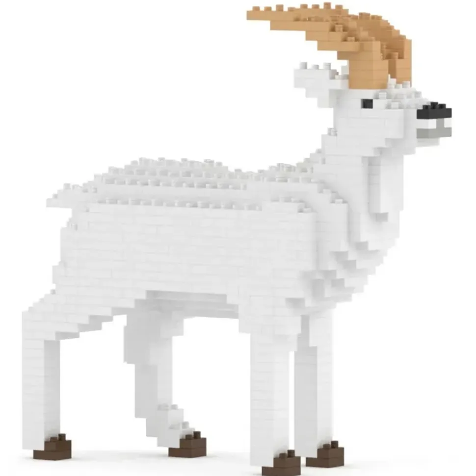 Jekca - Goat 01 - Big - Lego - Sculpture - Construction - 4D - Brick Animals - Toys - Avvenice