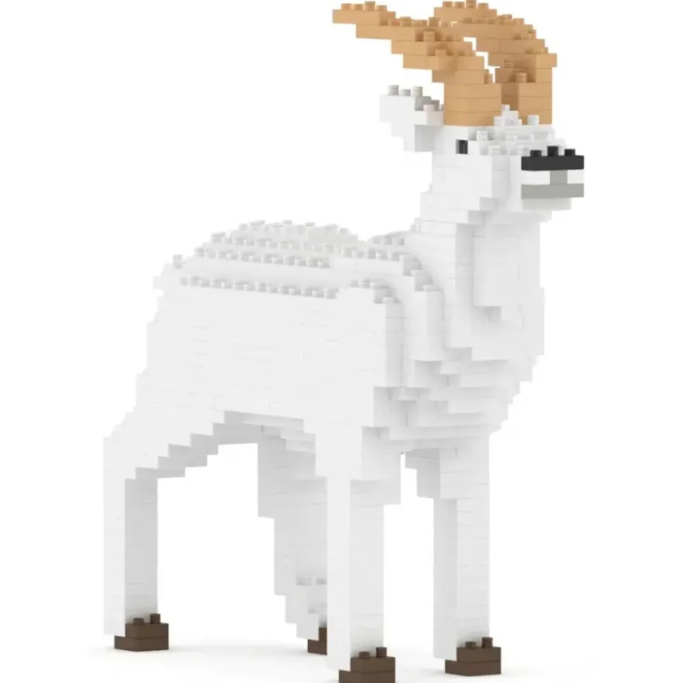 Jekca - Goat 01 - Big - Lego - Sculpture - Construction - 4D - Brick Animals - Toys - Avvenice