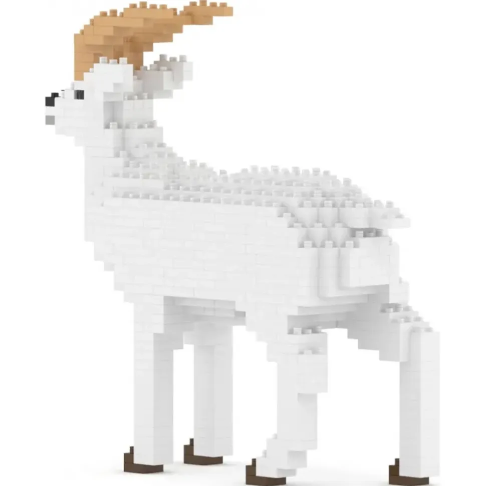 Jekca - Goat 01 - Big - Lego - Sculpture - Construction - 4D - Brick Animals - Toys - Avvenice