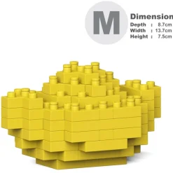 Jekca - Gold Ingot 01 - Big - Lego - Sculpture - Construction - 4D - Brick Animals - Toys - Avvenice