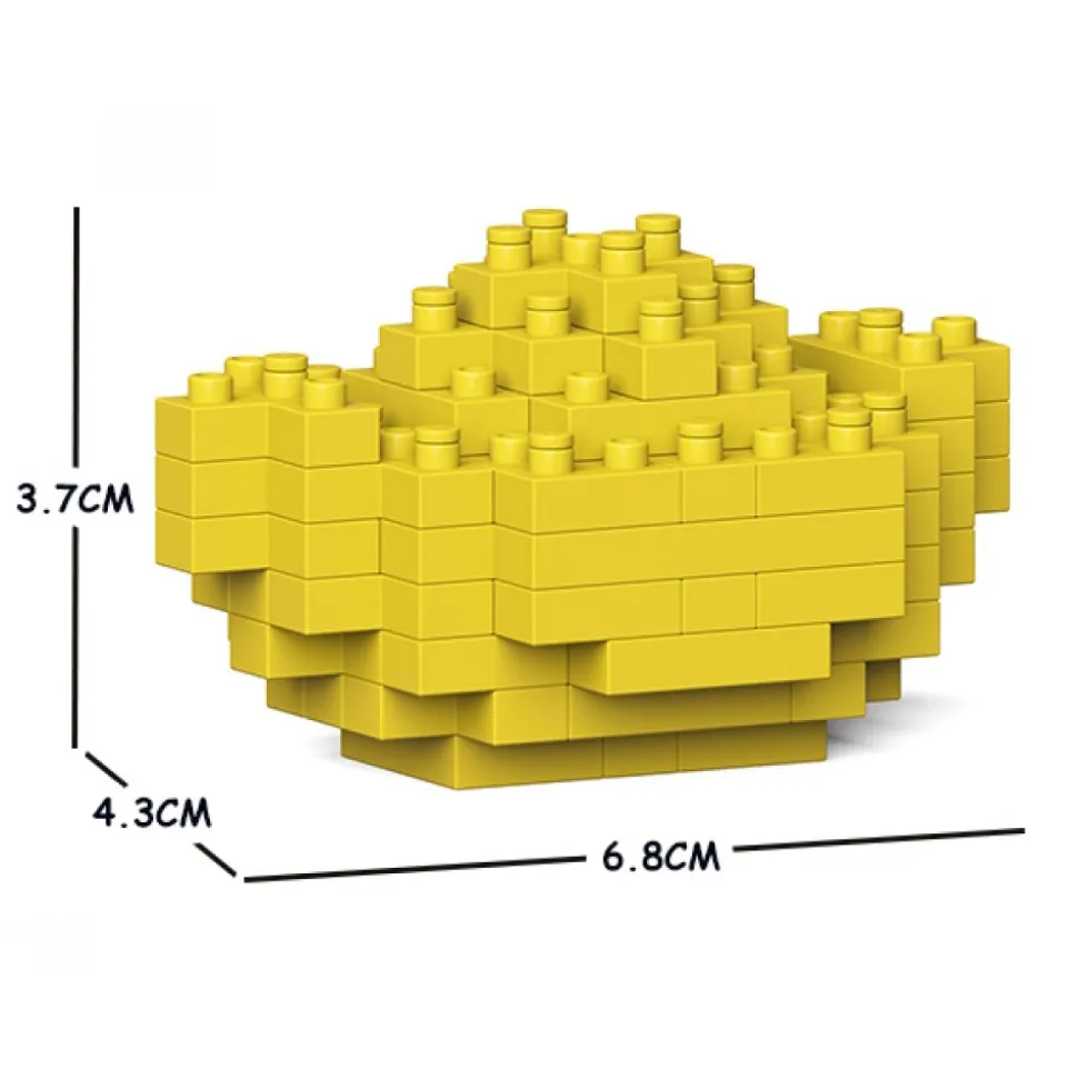 Jekca - Gold Ingot 01S - Lego - Sculpture - Construction - 4D - Brick Animals - Toys - Avvenice
