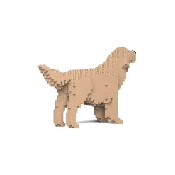 Jekca - Golden Retriever - Dog - 02S-M03 - Lego - Sculpture - Construction - 4D - Brick Animals - Toys - Avvenice