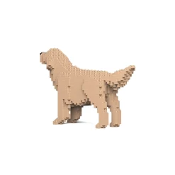 Jekca - Golden Retriever - Dog - 02S-M03 - Lego - Sculpture - Construction - 4D - Brick Animals - Toys - Avvenice