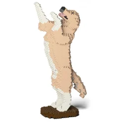 Jekca - Golden Retriever 04-M01 - Big - Lego - Sculpture - Construction - 4D - Brick Animals - Toys - Avvenice