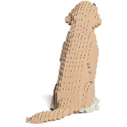 Jekca - Golden Retriever 03-M01 - Big - Lego - Sculpture - Construction - 4D - Brick Animals - Toys - Avvenice