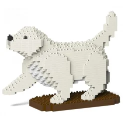 Jekca - Golden Retriever 05-M01 - Big - Lego - Sculpture - Construction - 4D - Brick Animals - Toys - Avvenice