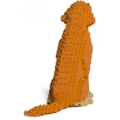 Jekca - Golden Retriever 03-M02 - Big - Lego - Sculpture - Construction - 4D - Brick Animals - Toys - Avvenice