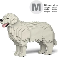 Jekca - Golden Retriever 01-M05 - Big - Lego - Sculpture - Construction - 4D - Brick Animals - Toys - Avvenice