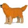 Jekca - Golden Retriever 02-M02 - Big - Lego - Sculpture - Construction - 4D - Brick Animals - Toys - Avvenice