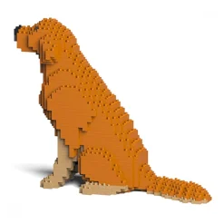 Jekca - Golden Retriever 03S-M02 - Lego - Sculpture - Construction - 4D - Brick Animals - Toys - Avvenice