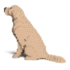 Jekca - Golden Retriever 03S-M03 - Lego - Sculpture - Construction - 4D - Brick Animals - Toys - Avvenice